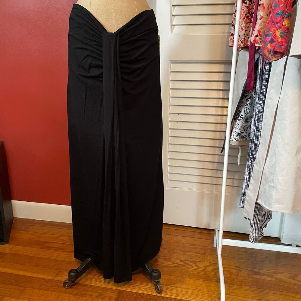 REFORMATION | black slit skirt/dress M/L - Picture 3 of 10